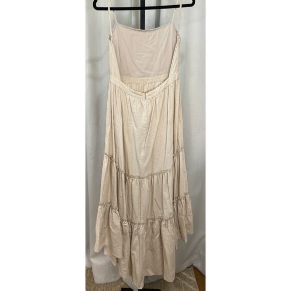 The Cousin The Label Malto Dress Cream Size Small NWT Ruffled Tier Romantic - Picture 6 of 13